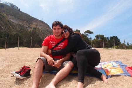 Min kusin Daniela och hennes kille Gonzalo